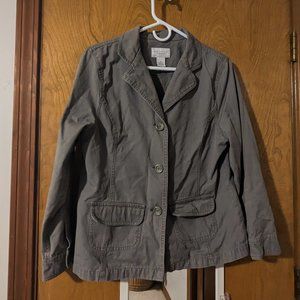Sonoma Kohls Cargo Jacket Olive Medium